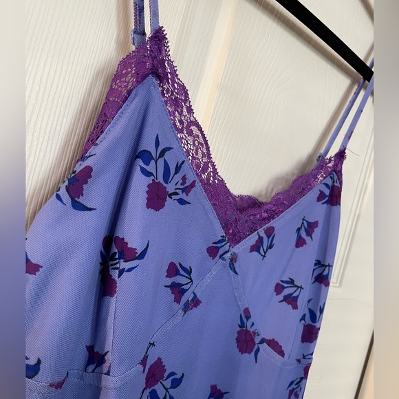 Blue and purple floral lace slip dress by Wild Fable - Picture 5 of 6